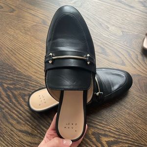 A New Day black slide loafers. Size 7